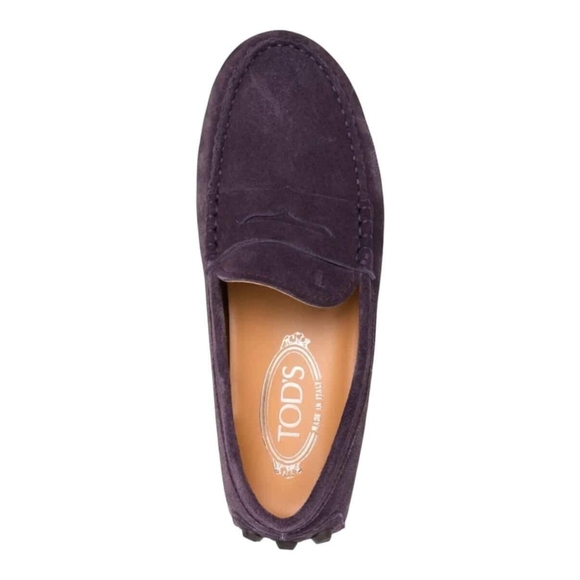 Tod's Shoes - Tod’s ($979) Gommino Suede Driving Shoes In Aubergine